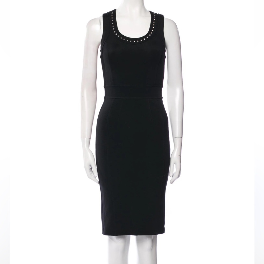 Burberry Studded Neckline Bodycon Dress